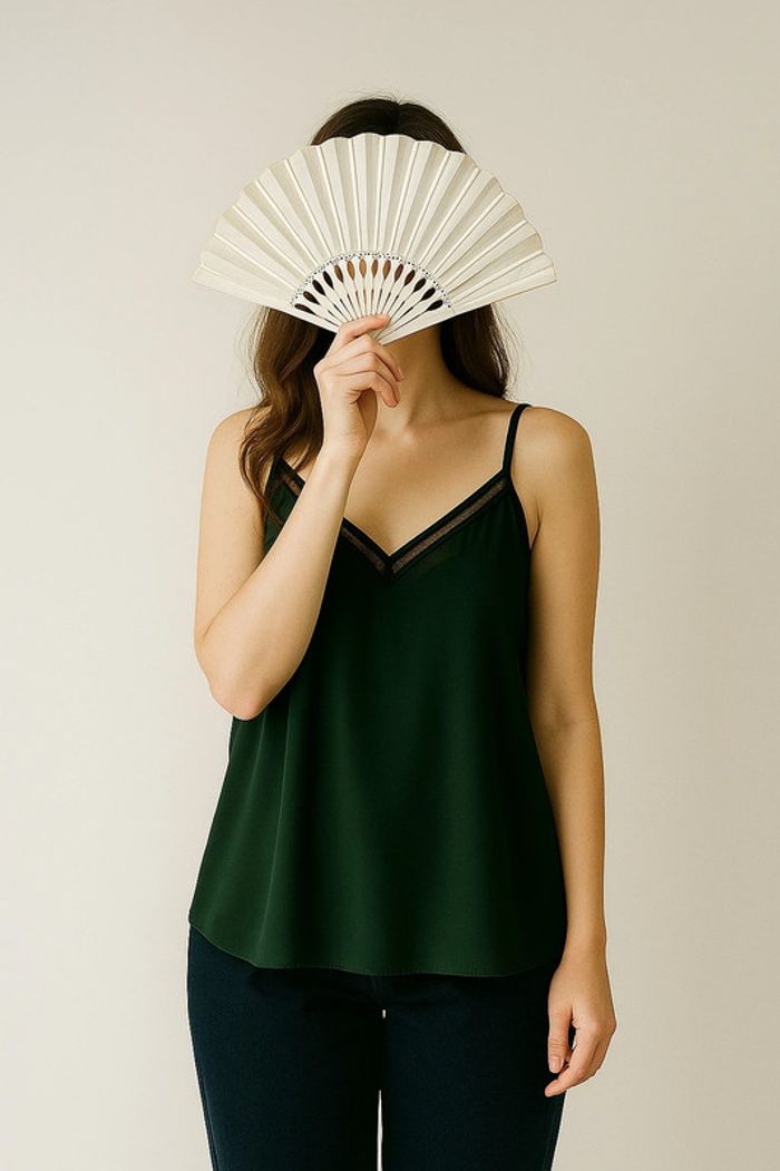 Blouse fluide vert foncé H&M Conscious – Taille M - photo numéro 5