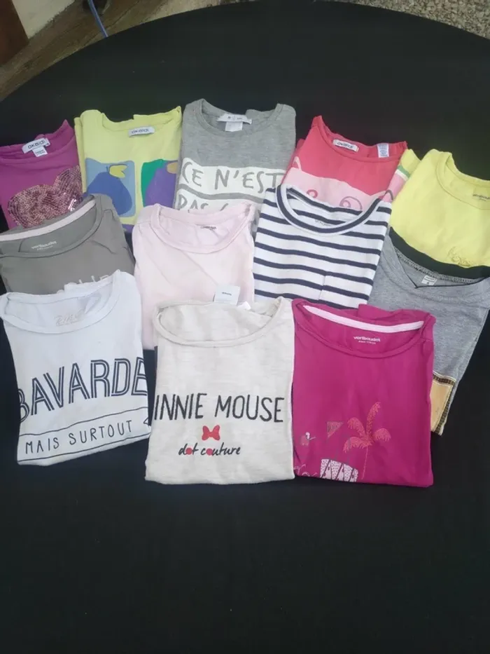 Lot de 12 Tee shirt Fille Taille 6 Ans - photo numéro 19