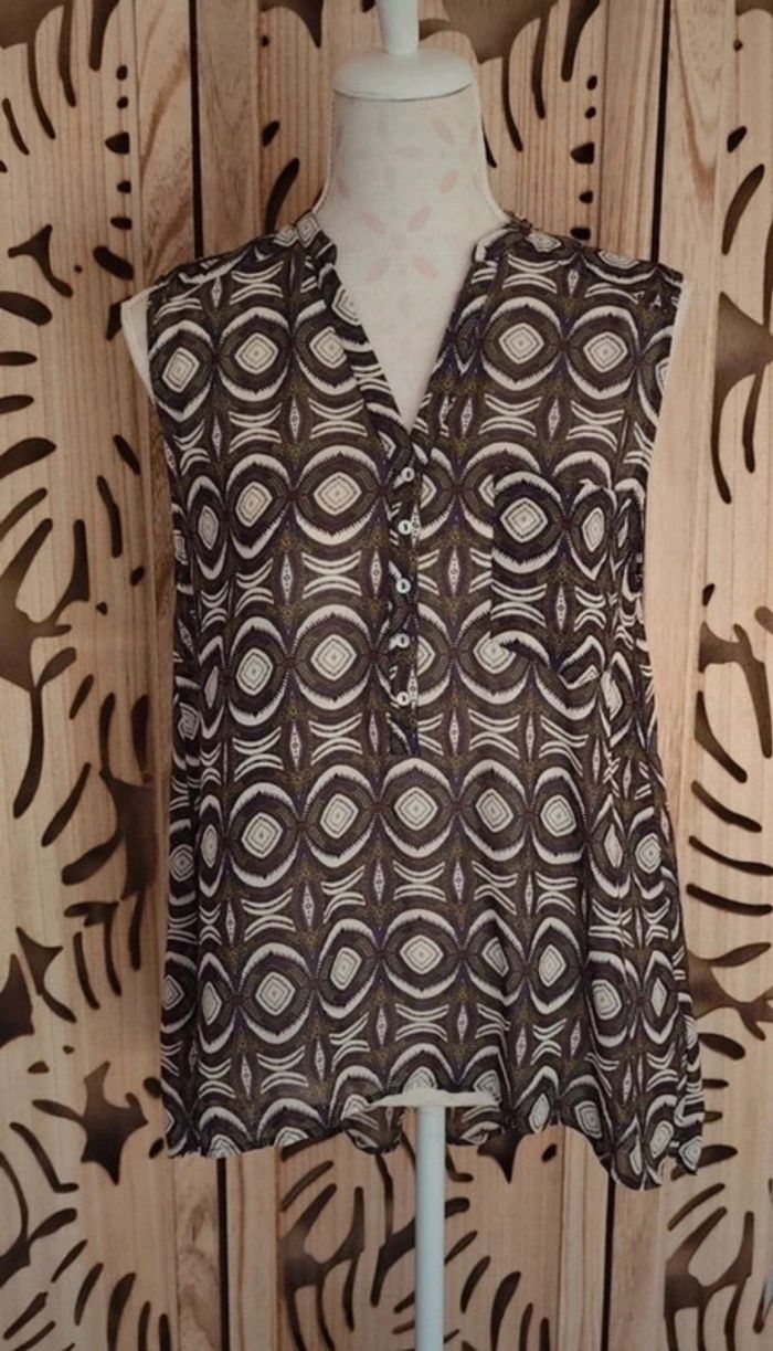 Blouse fluide et légère imprimée T 40 H&M