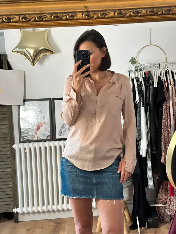 Blouse The Kooples rose pale taille 36 - photo numéro 3