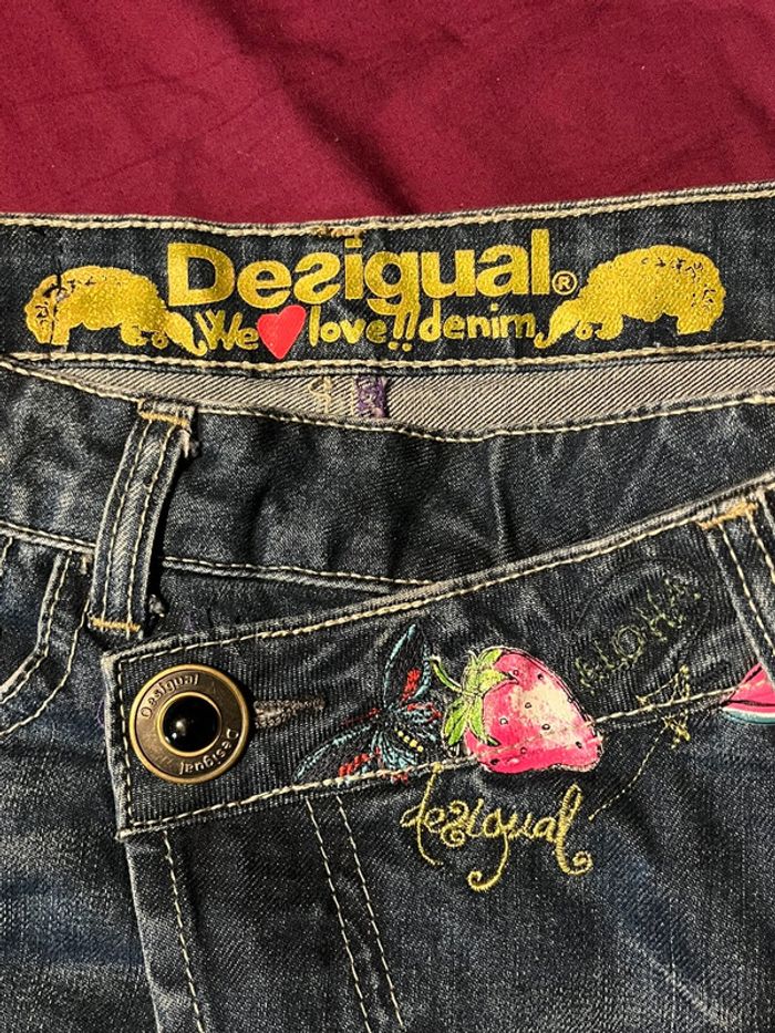 Jupe en jean femme Desigual M 38 neuve - photo numéro 6