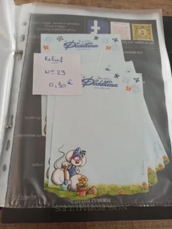 Feuille Diddl relief 29 0,30€