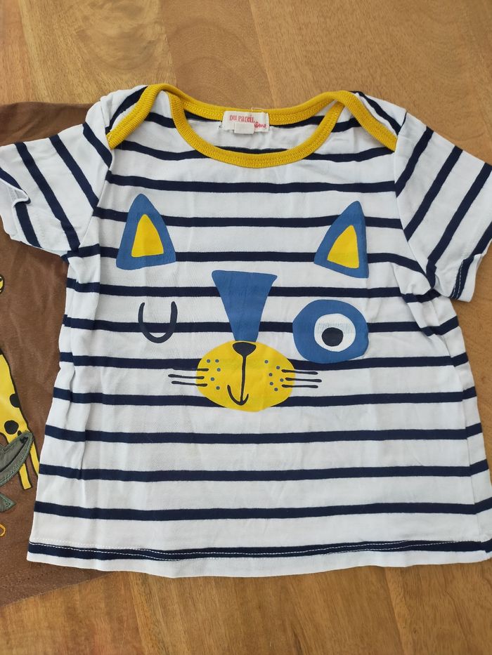 Lot de 3 t-shirts animaux 18 mois - photo numéro 3
