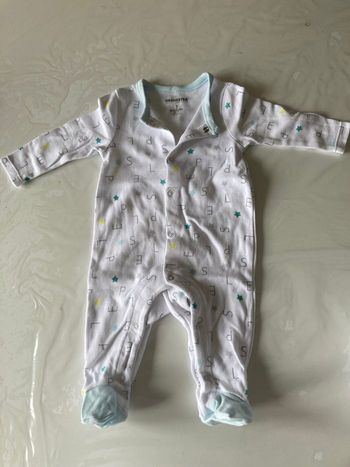 Pyjama jerseys Orchestra blanc et bleu 3 mois