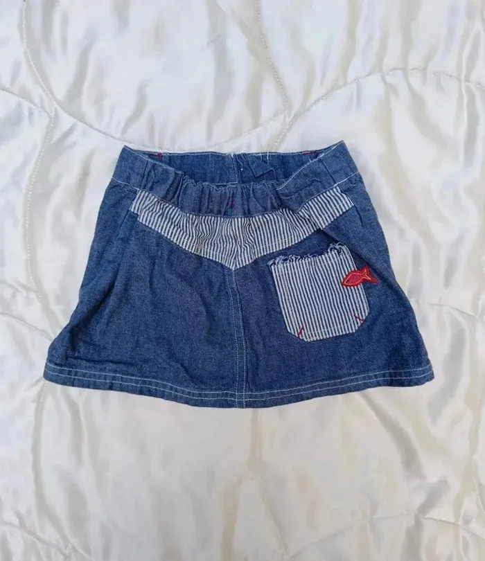 Jupe en jean bleu 3 ans