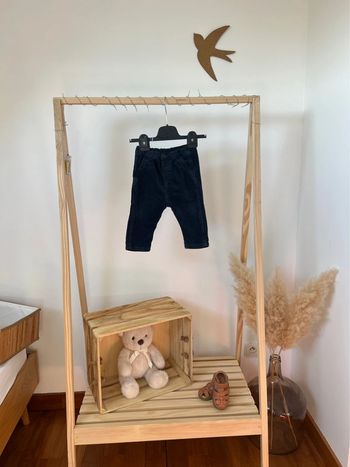 Pantalon velour H&m  élastique réglable à la taille  12 mois