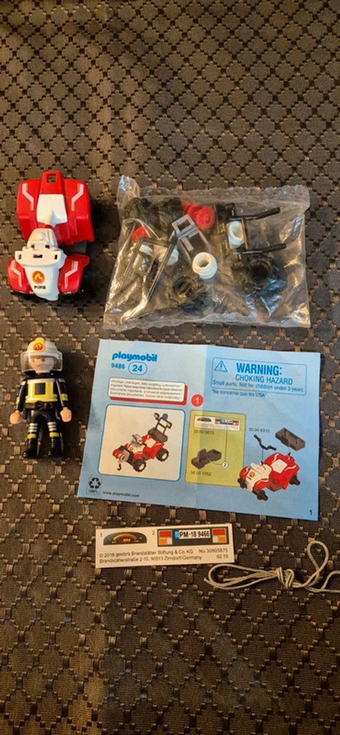 Playmobil pompier 9486 quad de pompier - photo numéro 2