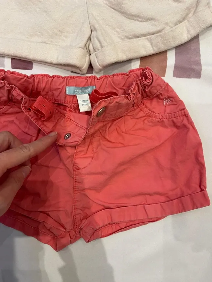 Lot de 2 shorts bébé fille - Obaïbi - 23 mois / 86 cm - photo numéro 4