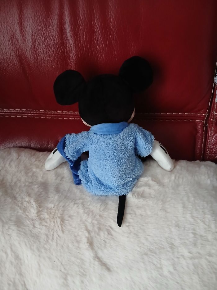 Doudou-Peluche Mickey en peignoir *25 cm - photo numéro 3