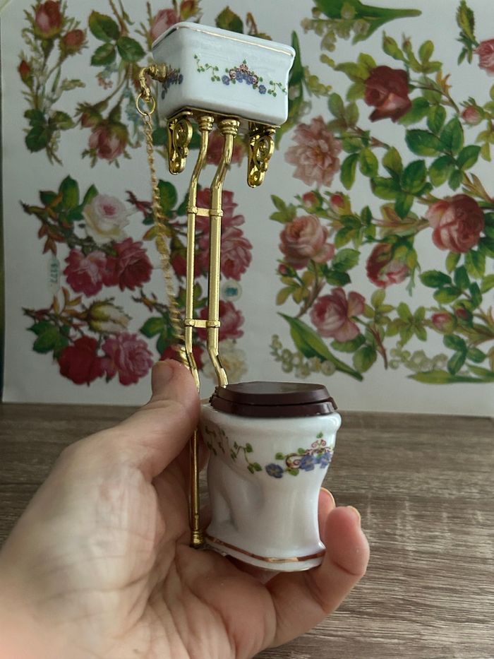 WC, miniature pour maison de poupée - photo numéro 6