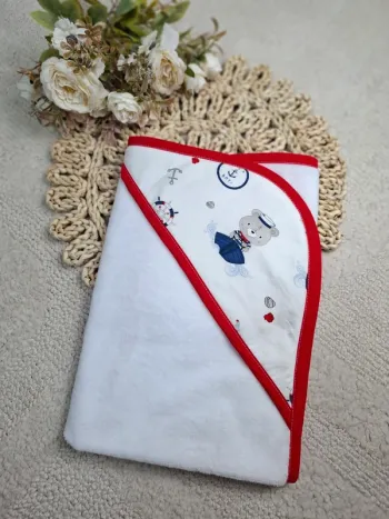 Cape de bain motif ourson