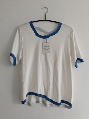 T-shirt sérigraphié forme asymétrique Vanessa Schindler