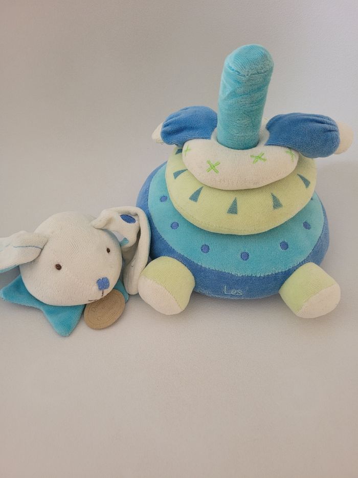 Pyramide éveil lapin Merlin Les Z'amigolos Doudou et Compagnie - photo numéro 6