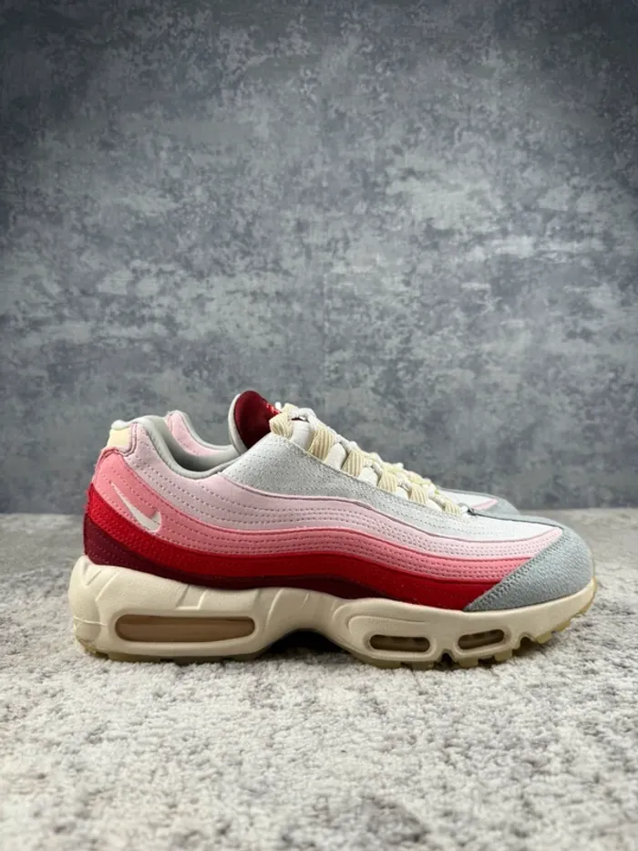 Nike Air Max 95 QS Anatomy Of Air GID - White & Pink & Red - photo numéro 3