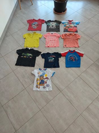 Lot de 10 Tshirt garçon été 5-6 ans