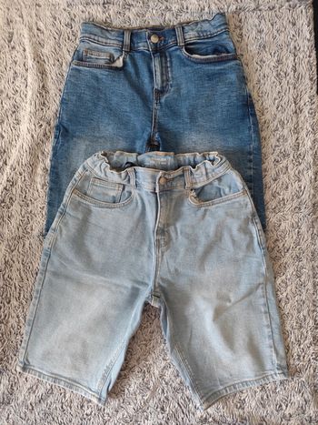 Lot de 2 bermudas en jean
