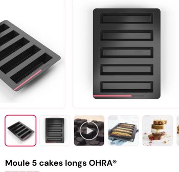 Moule 5 cakes longs Guy demarle 