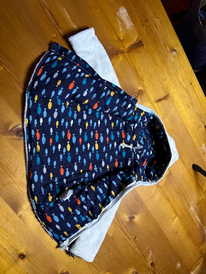 Manteau polaire blanc 6mois orchestra - photo numéro 3