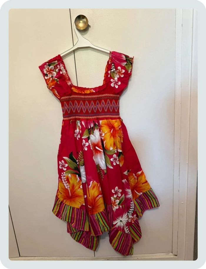 Robe à fleurs rose - photo numéro 2
