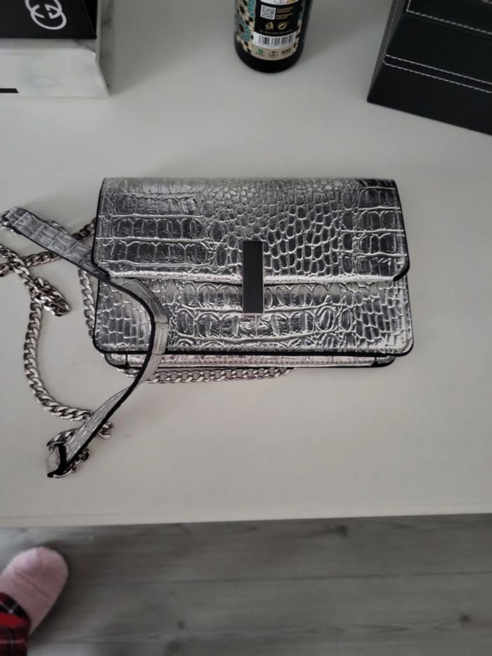Sac argenté de soirée H&M tbe - photo numéro 9
