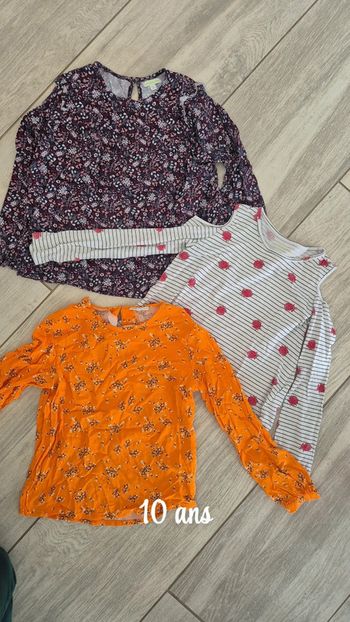 Lot blouse tunique 10 ans