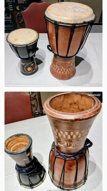 Djembés en l'état
