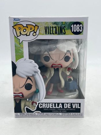 Figurine Funko Pop Disney Villains Cruella De Vil N•1083 neuf
