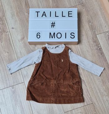 Ensemble robe et haut taille 6 mois
