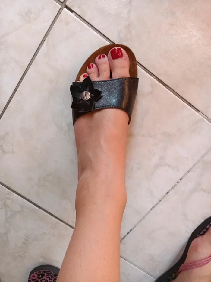 Mules nu pieds taille 39 - photo numéro 7
