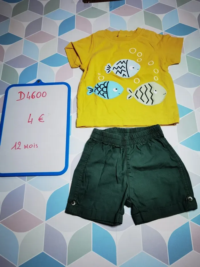 D4600 - ensemble garçon 12 mois