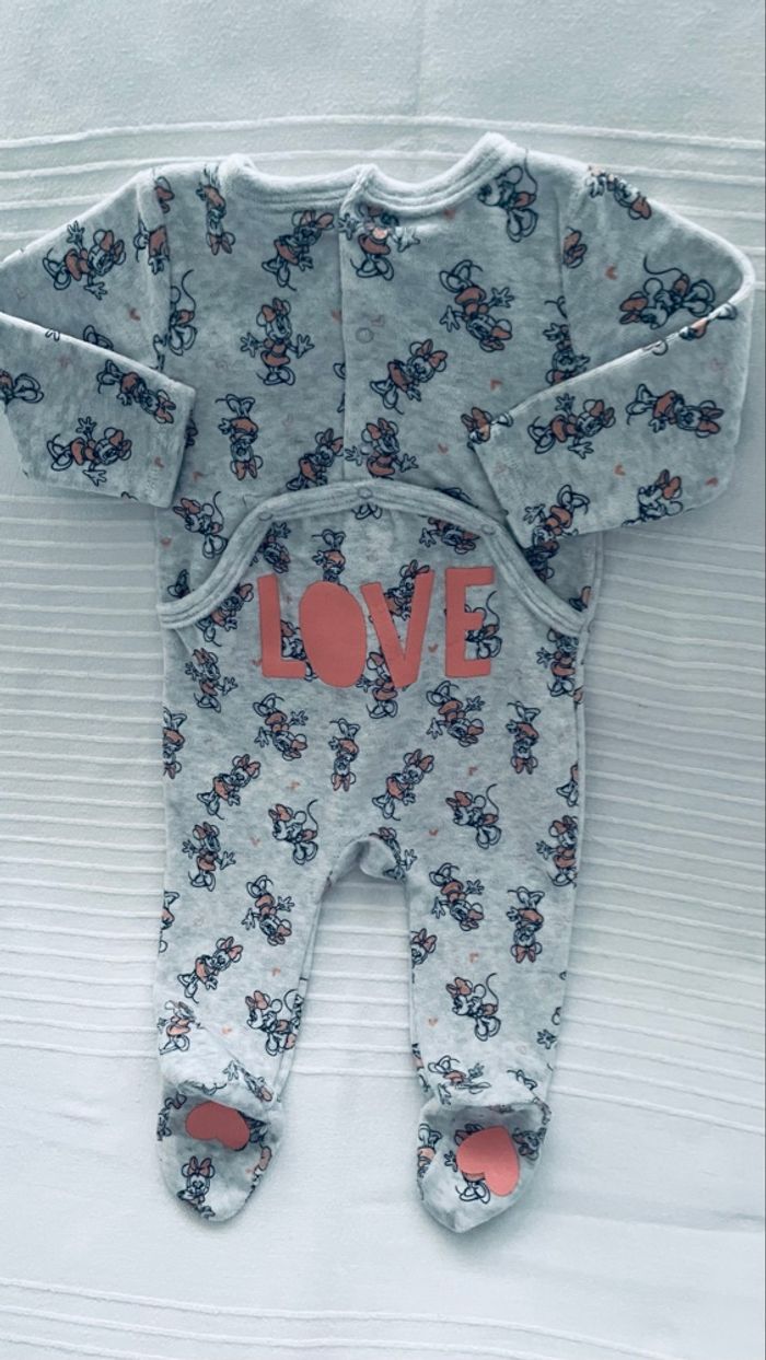 Pyjama gris Minnie 6 mois - photo numéro 6