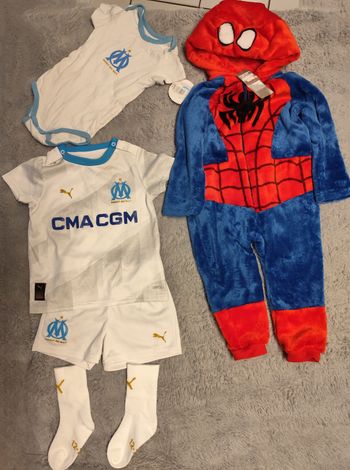 Lot bébé 12-18mois Olympiques de Marseille 