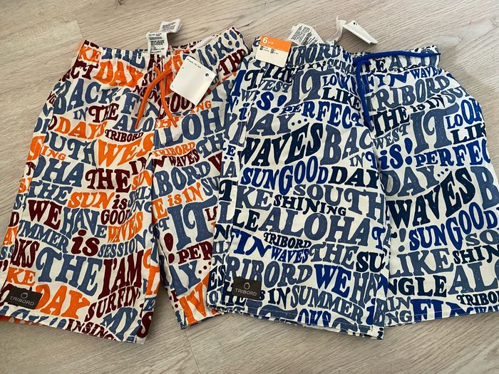 Lot de deux maillots de bain short Tribord décathlon Neufs