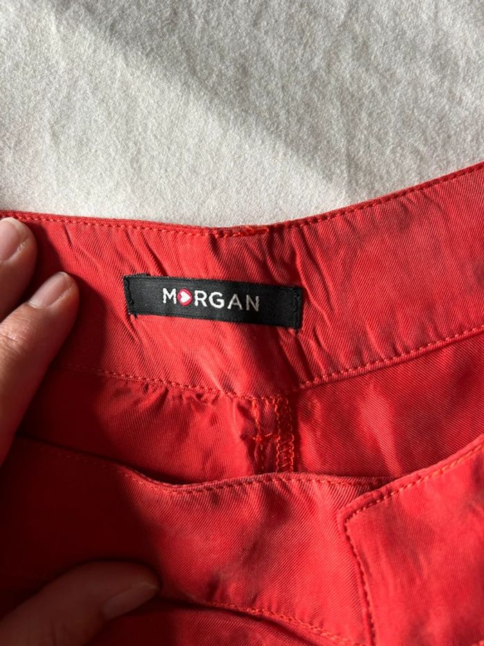 Pantalon soyeux orange Morgan 38-40 - photo numéro 3