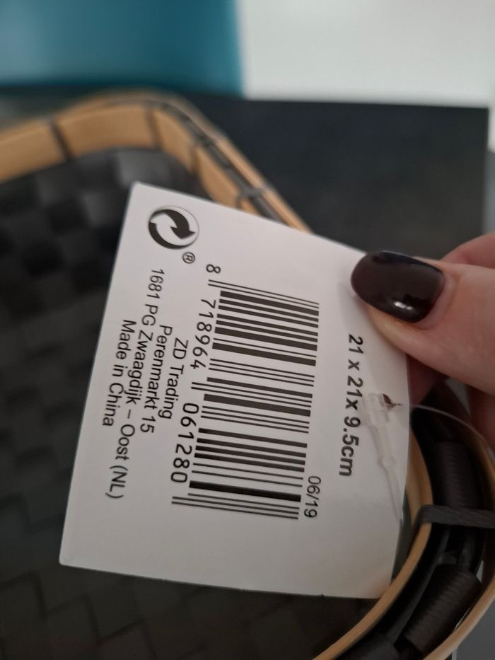 🧺 Panier de rangement tressé gris et beige – Très bon état - photo numéro 2