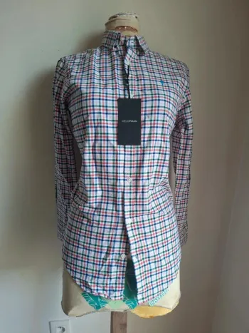 Chemise vintage à carreaux - coupe oversize, Celopman, neuve, taille XS