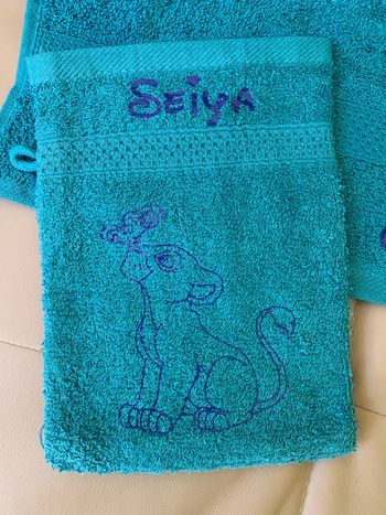 Gants toilette personnalisés