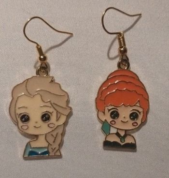 Boucles d'oreilles Anna et Elsa