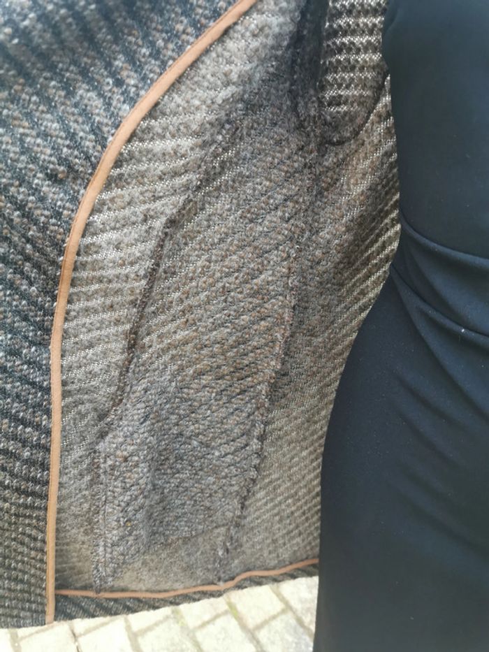 Manteau Zara knitwear col fausse fourrure - photo numéro 6