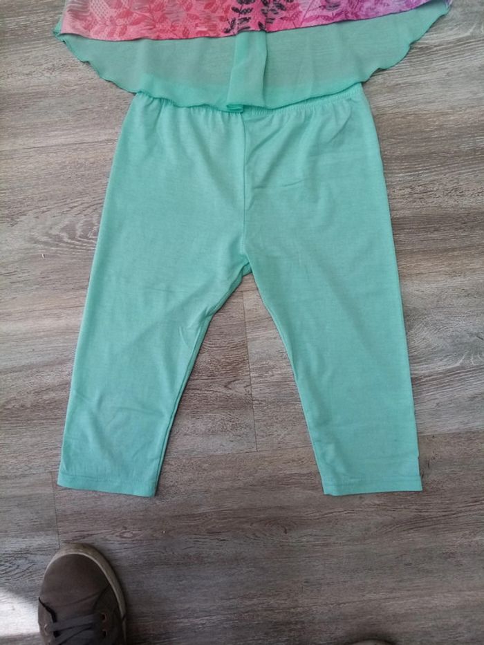 Ensemble été fille 10A (haut + legging court) - photo numéro 6