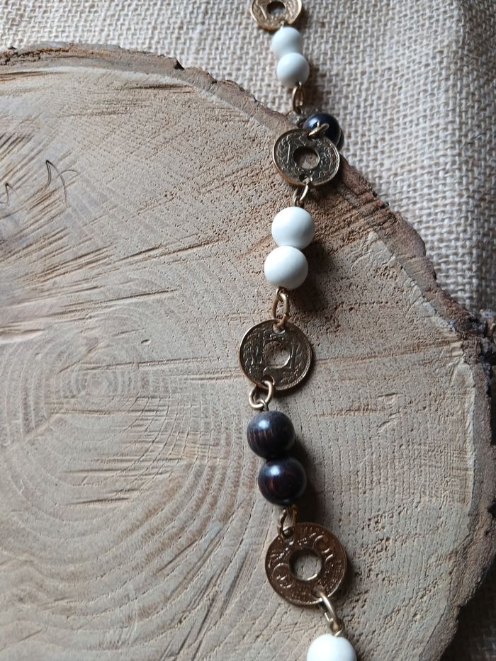 Collier doré blanc belle paris - photo numéro 4