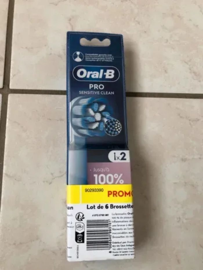 Lot de 6 Brossettes Pour Brosse À Dents Oral-B Pro Sensitive Clean neuves dans emballage