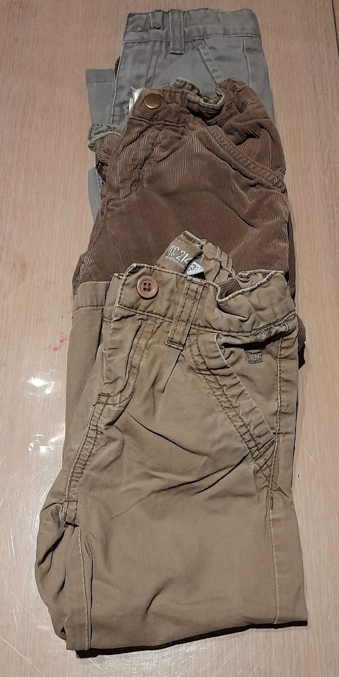 Lot de 3 pantalons garçon 98