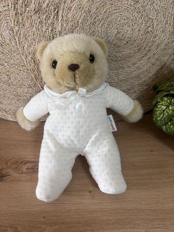 Neuf doudou ours beige combinaison écru pasito a pasito