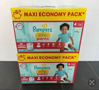 Lot de 2 packs Pampers premium protection taille 4