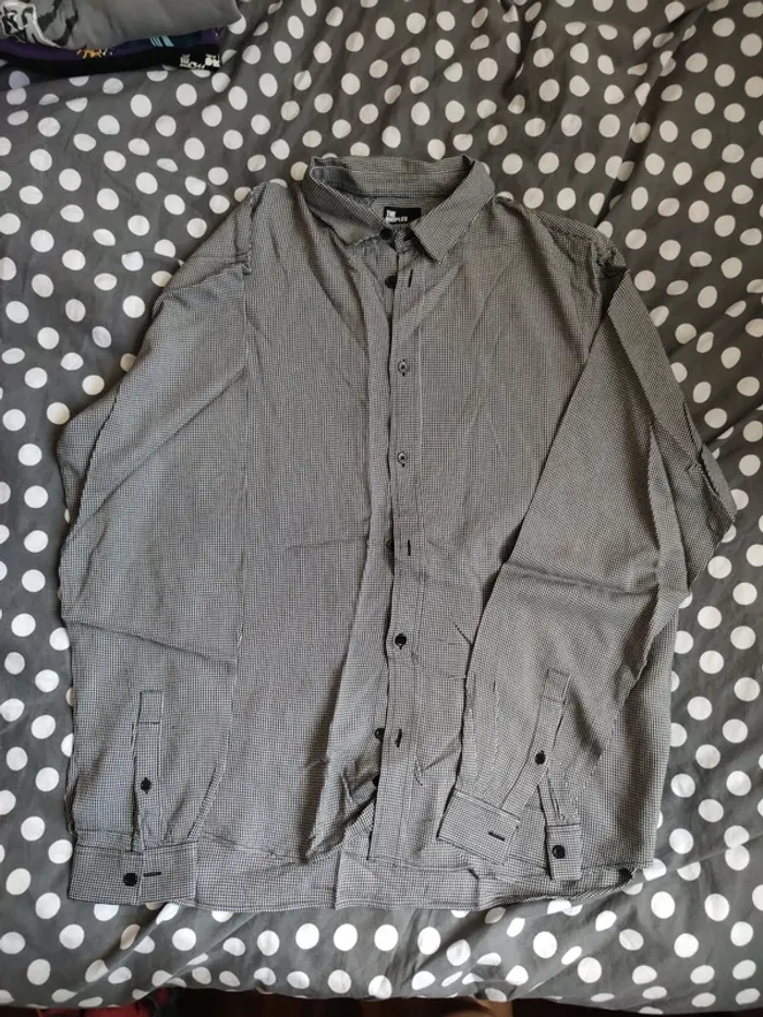 Chemise noir gris