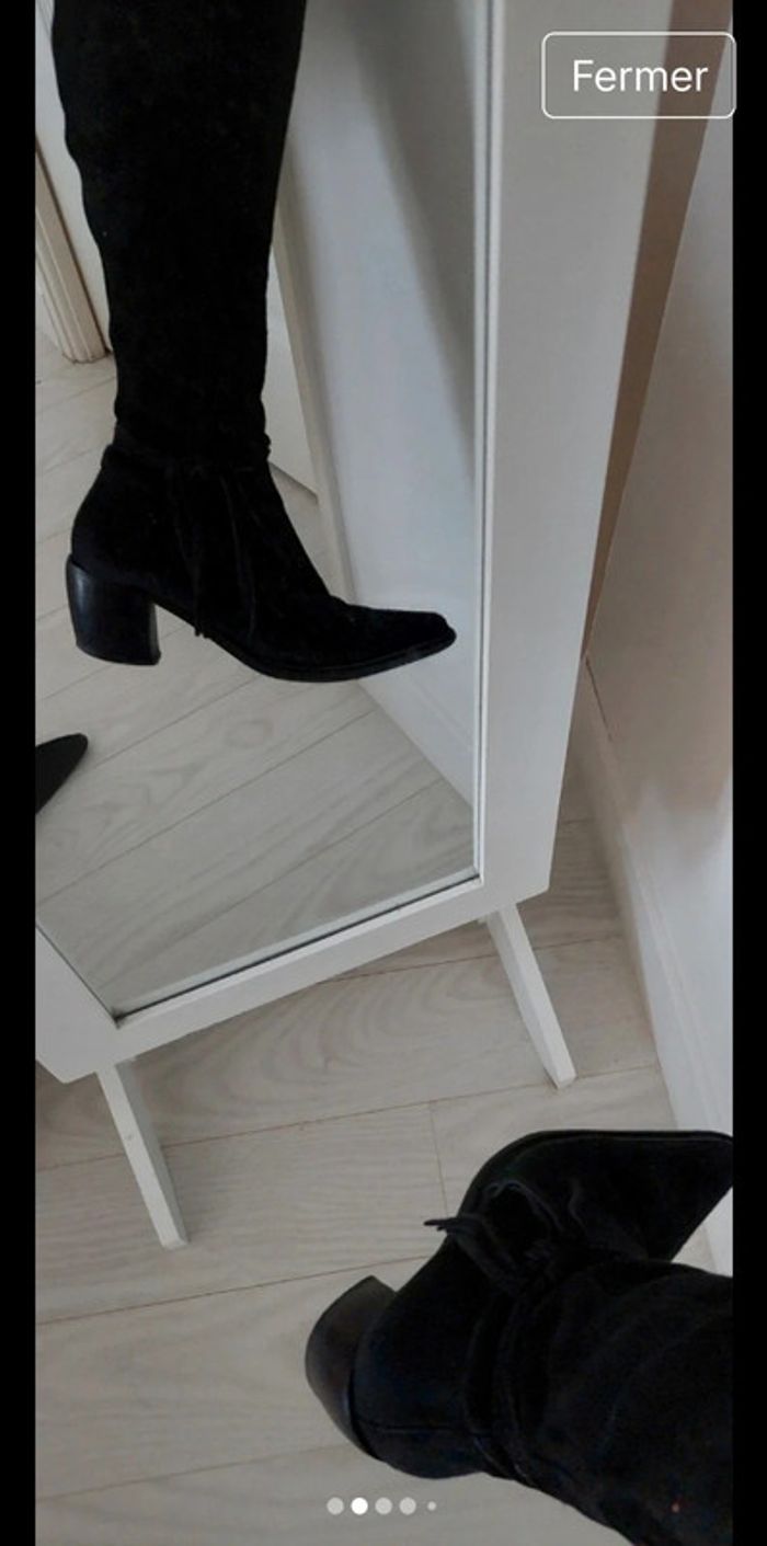 Superbes bottes cuir daim
vintage Atrai Portugal taille 36 - photo numéro 2