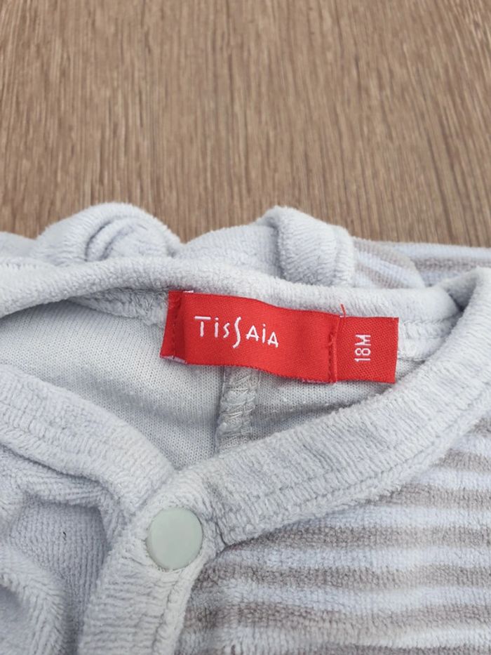 Lot de 4 pyjamas grenouillères taille 18 mois velours - photo numéro 3