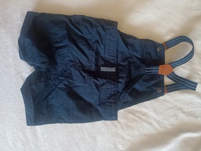 Salopette short garçon bleu Gémo 18 mois - photo numéro 3