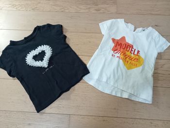 Lot de deux tee shirt manches courtes